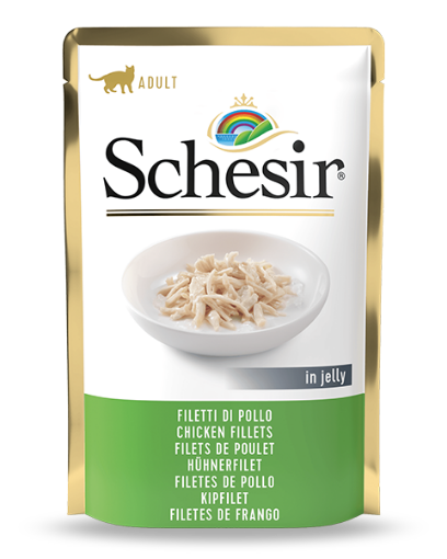 Schesir Cat Pouches 70g - Chicken Fillets in jelly