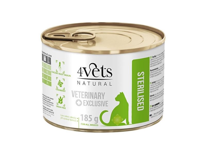 4Vets Sterlised 185g - Cat