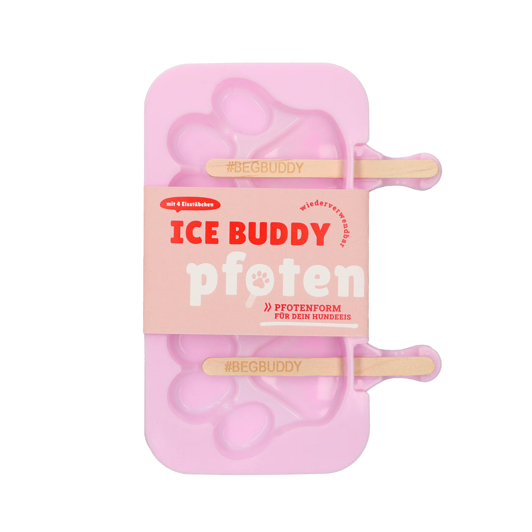 ICE BUDDY paw mold for ice cream, made of silicone