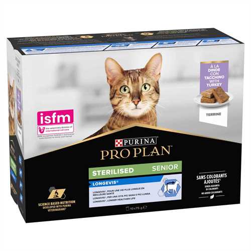 Purina Pro Plan cat Pouches Senior Turkey, 10pack  (10x85g)