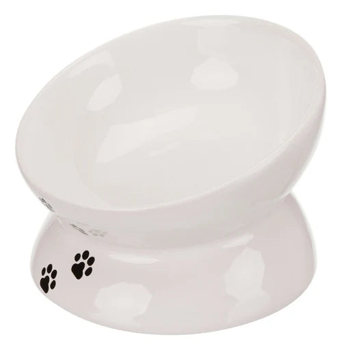 24798 Ceramic bowl, cat, 0.25 l/-· 13 cm, white