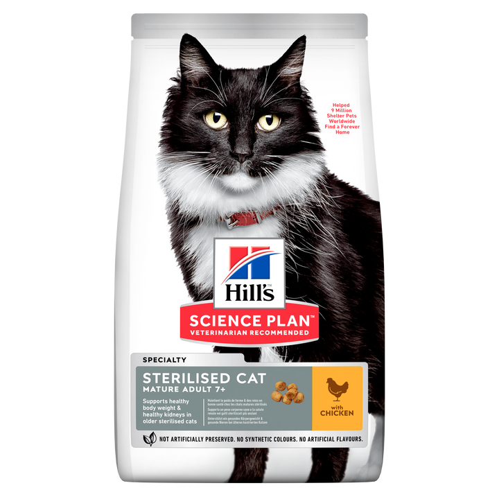 Hill's Science Plan Mature Adult 7+ Sterilised cat food Chicken
