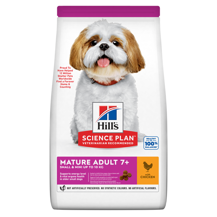 Hill's Science Plan Mature Adult 7+ Small & Miniature Dog Food, Chicken, 1.5Kg
