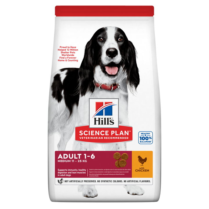 Hill's Science Plan Adult 1-6 Advanced Fitness Medium Dog Food with Chicken