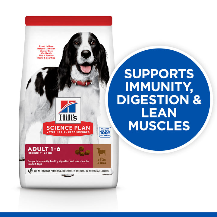 Hill's Science Plan Adult 1-6 Advanced Fitness Medium Dog Food with Lamb & Rice
