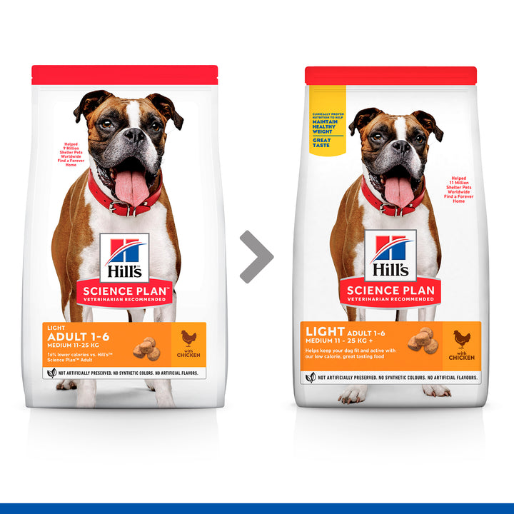 Hill's Science Plan Adult 1-6 Advanced Fitness Light Medium Dog Food with Chicken