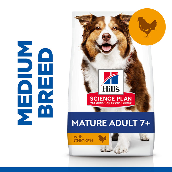 Hill's Science Plan Mature Adult 7+ Active Longevity Medium Dog Food with Chicken