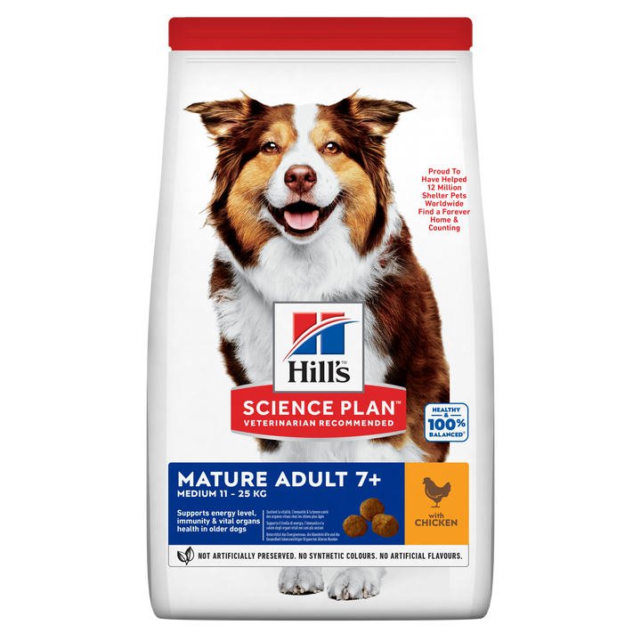 Hill's Science Plan Mature Adult 7+ Active Longevity Medium Dog Food with Chicken
