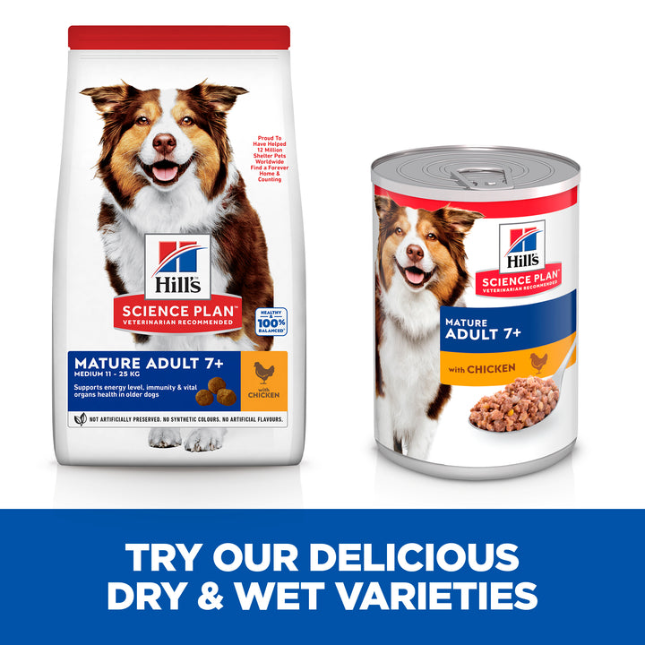 Hill's Science Plan Mature Adult 7+ Active Longevity Medium Dog Food with Chicken