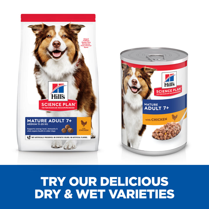 Hill's Science Plan Mature Adult +7 (chicken) , 370G CANS