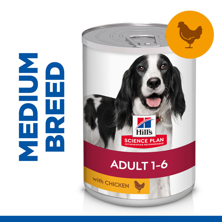 Hill's Science Plan Adult 1-6 Advanced Fitness Medium Dog Food Savoury Chicken 370G CANS