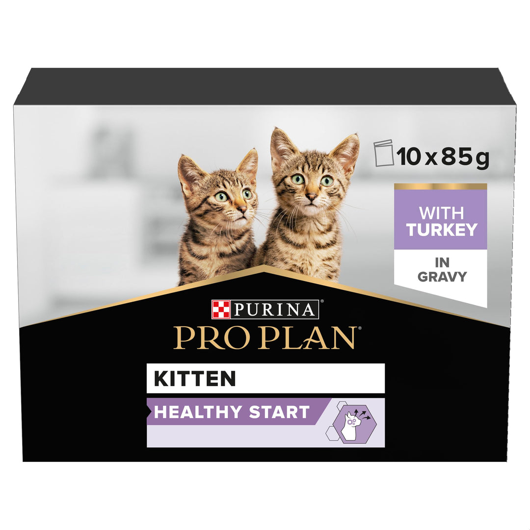 Purina Pro Plan cat Pouches Kitten Turkey, 10pack  (10x85g)