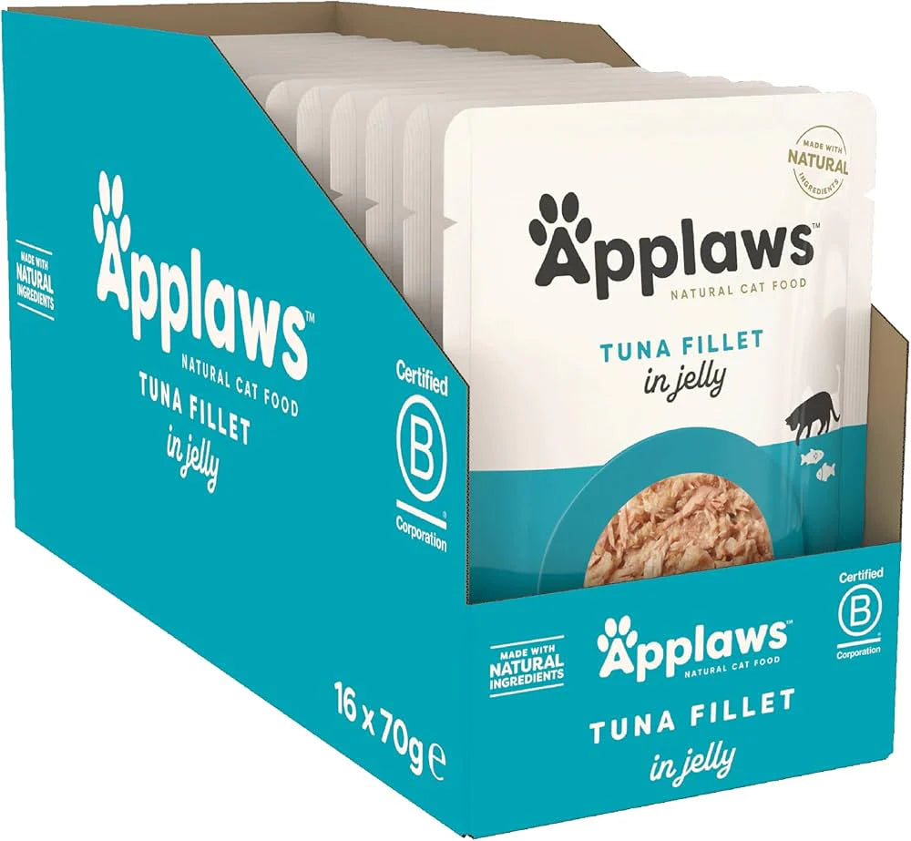 Applaws Pouches Tender Tuna in tasty Jelly - 1 bx (16pc)