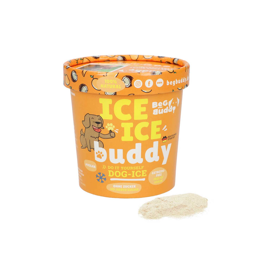 Ice Ice Buddy Ice cream for dogs with mango split + FREE topping, 66 g