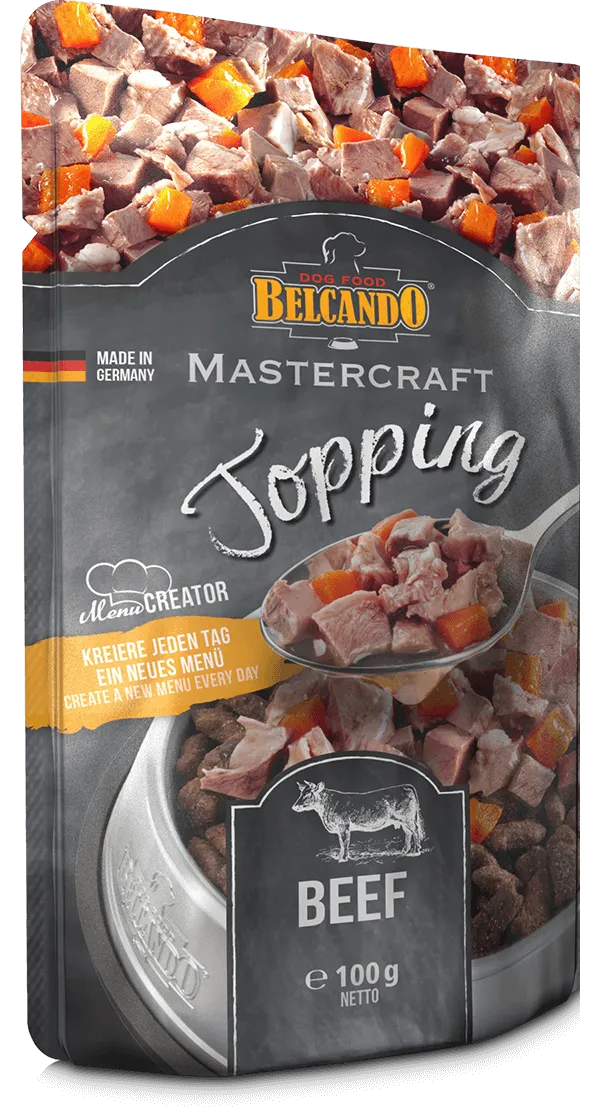 Belcando Mastercraft topping pouches 100g - Beef