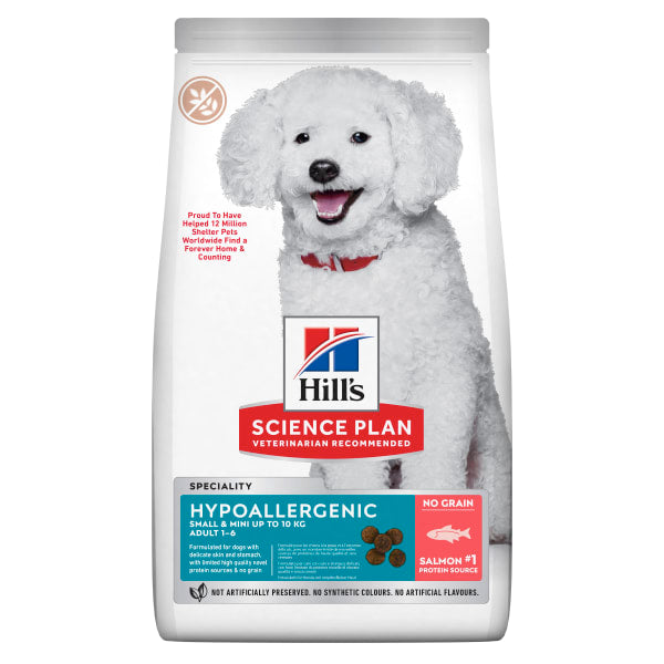 Hill's Science Plan Adult Small/Mini breed Hypoallergenic, Salmon (grain free)