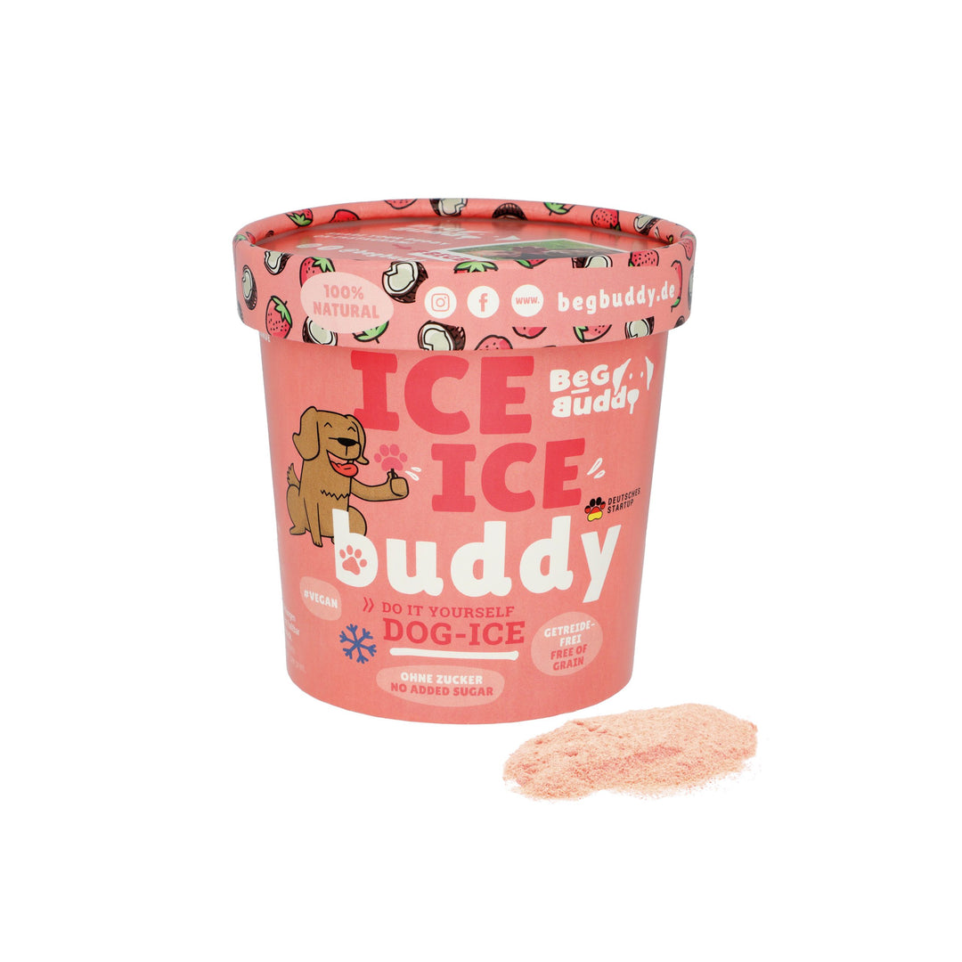 Ice Ice Buddy Ice cream for dogs with coconut and strawberry, 66 g