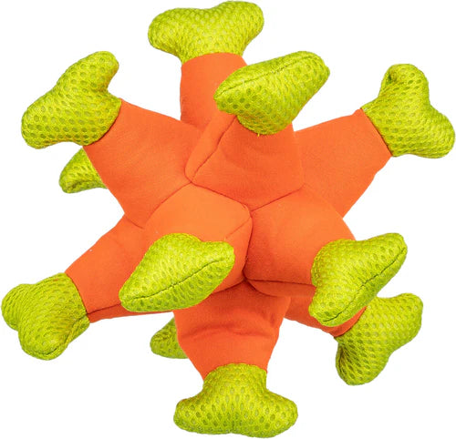 33457 - Aqua toy sea urchin, fabric, 24 cm