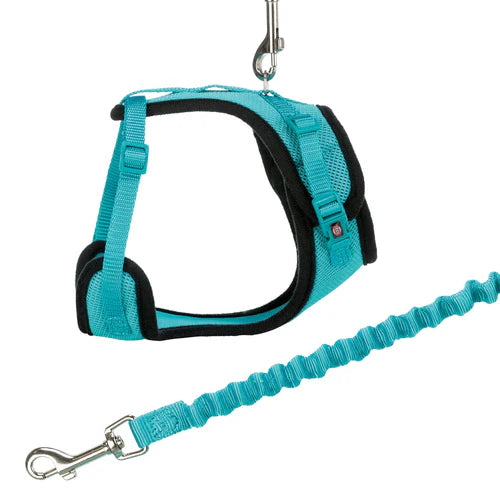 41890 Y-harness, mesh, cat, with elastic leash, 39½-ª-60 cm/10 mm, 1.00 m
