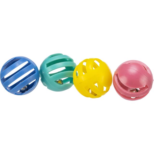4521 - Rattling balls, diam. 4 cm, 4 pcs.