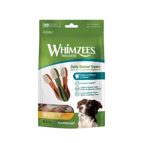 Whimzees Tooth Brushes Medium - (7pc)