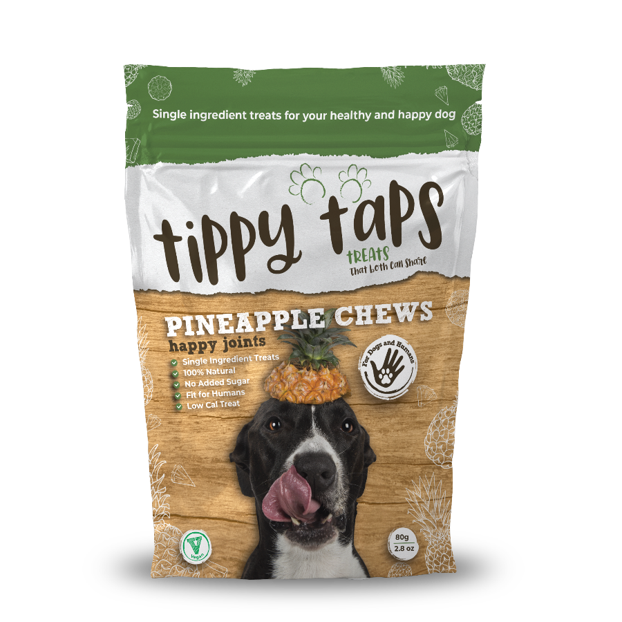 Pineapple Chews - Tippy Taps 100% natural dog treats 80g