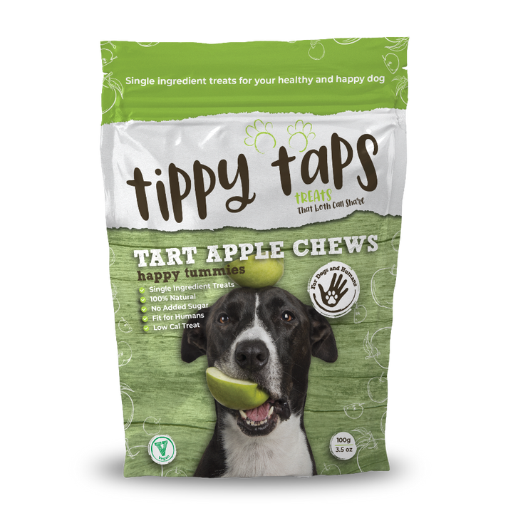 Tart Apple Chews - Tippy Taps 100% natural dog treats 100g