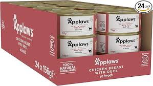 Applaws Cat Tin Chicken and Duck, 156g - 1 Box (24 pcs)