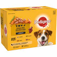 Pedigree Poultry Selection Box in Gravy Sauce, 12 pack