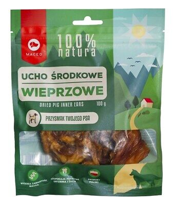 Maced Dried Pig Inner Ears, 100g