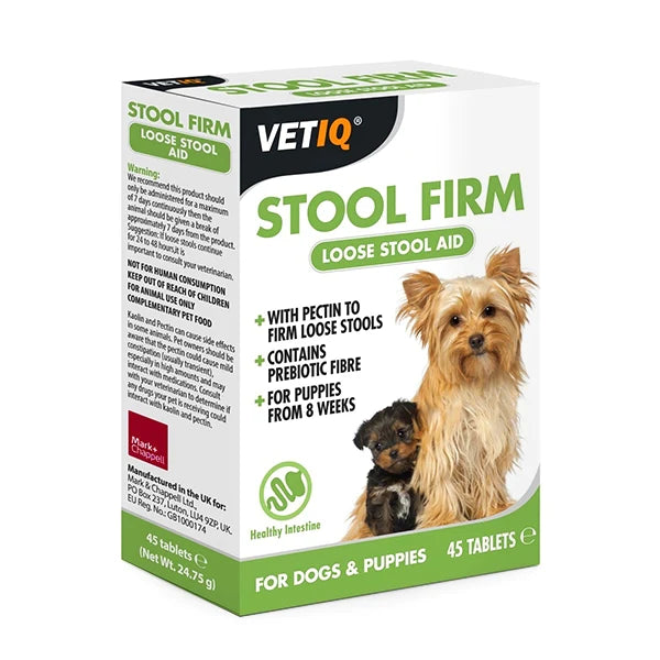 VET IQ Stool Firm Dog & Puppies (45 Tabs)