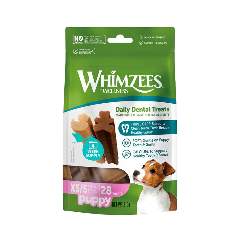 Whimzees Puppy Sticks - XS/S, 28 sticks