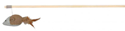 Playing Rod with mouse and feathers, 50 cm