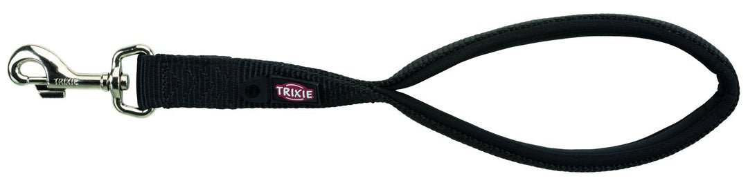 Premium short leash, M-XL: 37 cm/25 mm, black