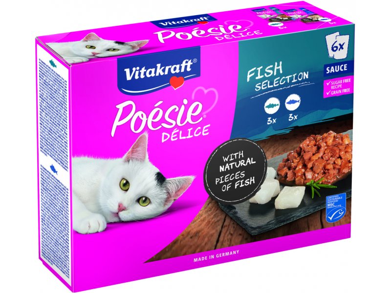 Vitakraft Poesie Delice, Fish Selection , 6 pack