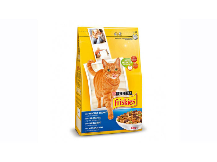 Friskies cat Dry Cod, Trout & Veg, 4 Kgs