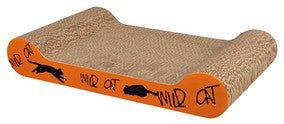 Wild Cat scratching cardboard, 41 ? 7 ? 24 cm, orange