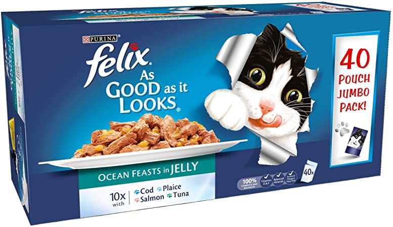 Felix As Good As It looks JUMBO Ocean Feast - 40 pouches