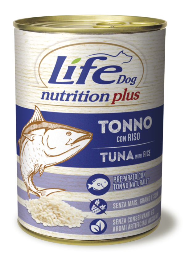 LifeDog plus tuna and rice , 400 gr