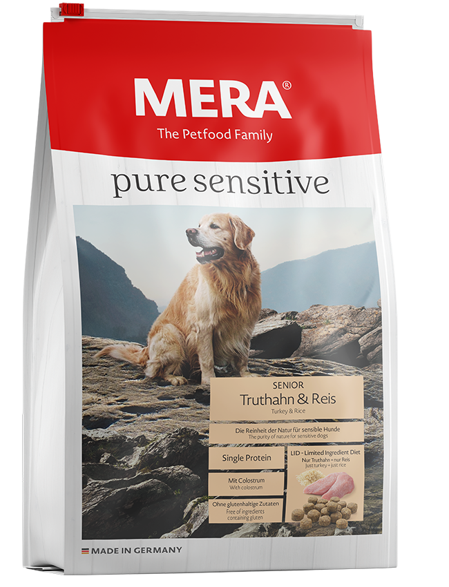 Mera Pure Sensitive Senior - TURKEY & RICE - GLUTEN-FREE