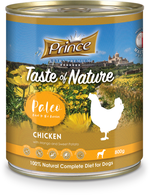 Prince Taste of Nature tin, Chicken & Mango with Sweet Potato 800g