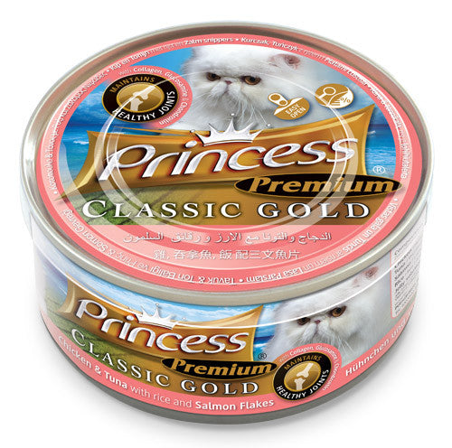 Princess Classic Gold - Chicken & Tuna with Rice & Salmon flakes (Healthy Joints)