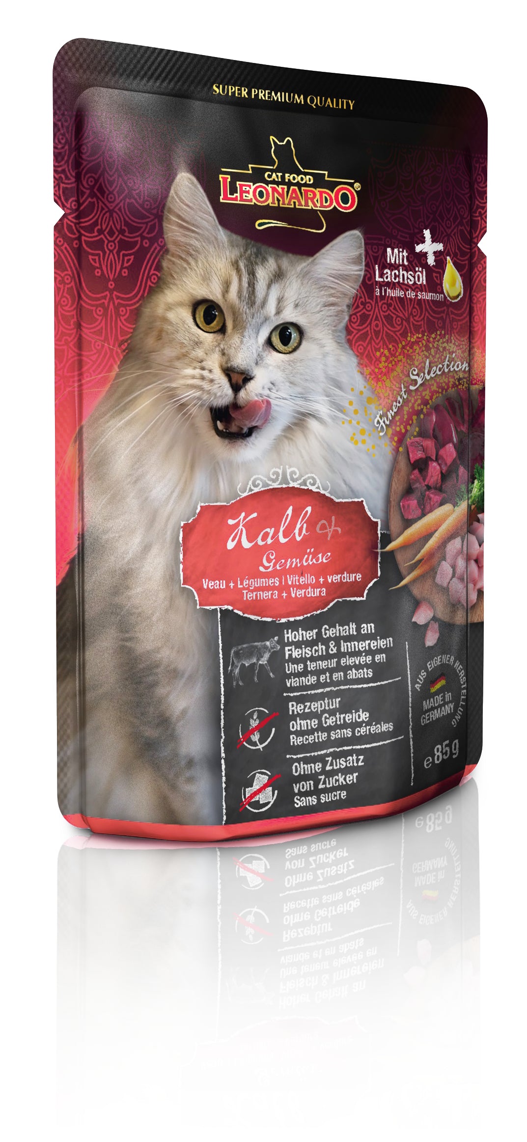 Leonardo Cat pouch Veal & Vegetables , 85g