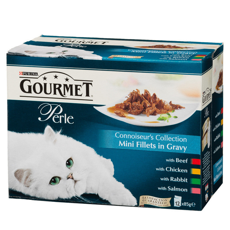 Gourmet Pouches Connoisseurs Collection in gravy, 12 pack