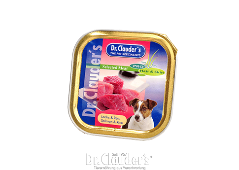 Dr Clauder's dog foil ,Salmon & Rice 100g