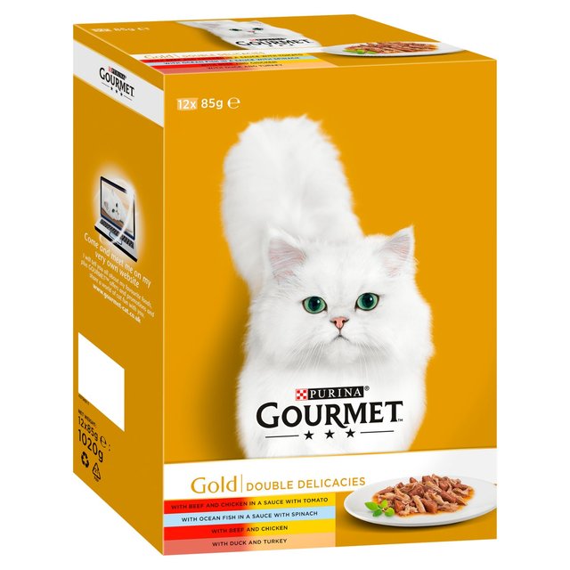 Gourmet Gold tins Double Delicacies, 8 Pack (8 x 85g)
