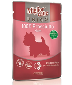 MigliorCane Unico patè only ham 100g