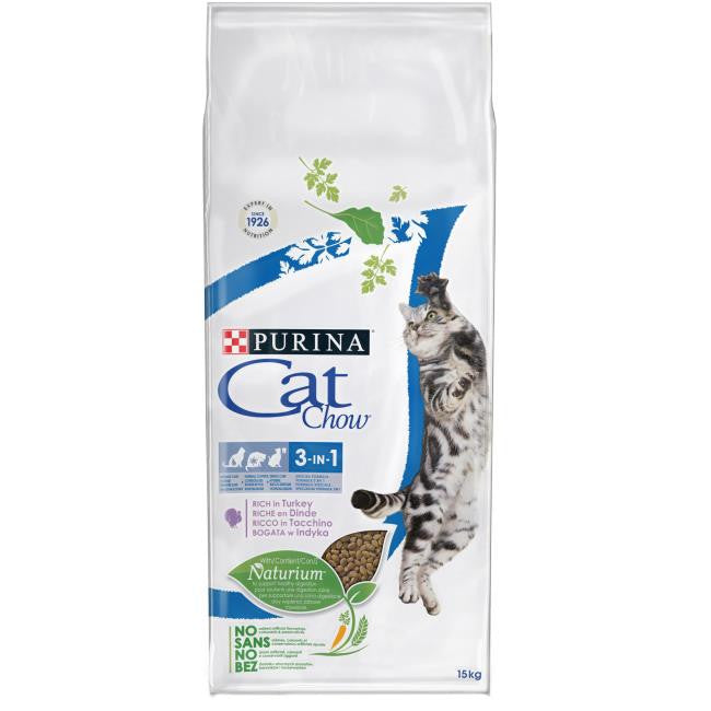 Purina Cat Chow Feline 3 in 1, 15kgs