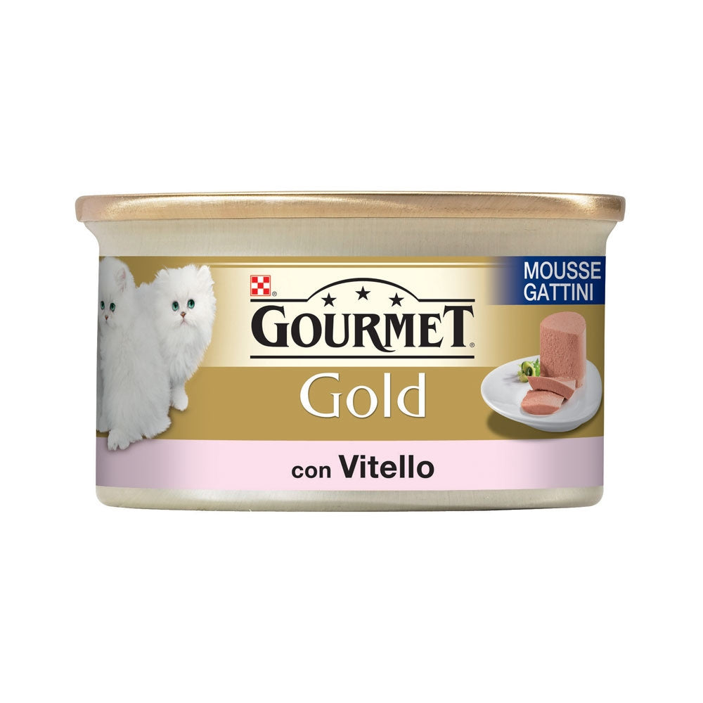 Gourmet Gold tins Mousse Kitten, Veal, 85g
