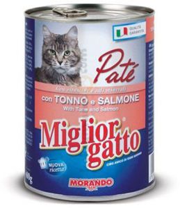 Migliorgatto Pate tin Tuna and Salmon 400g